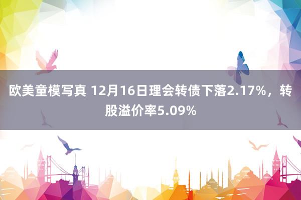 欧美童模写真 12月16日理会转债下落2.17%，转股溢价率5.09%